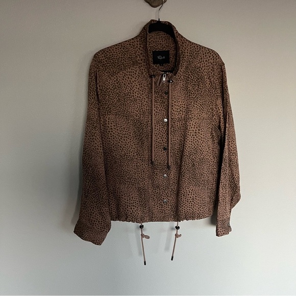 NWOT Rails Tennessee Jacket Tawny Spots Brown Casual Women’s Large - Picture 3 of 14